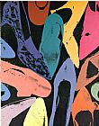 Andy Warhol Wall Art - Diamond Dust Shoes 1980 Lilac Blue Green